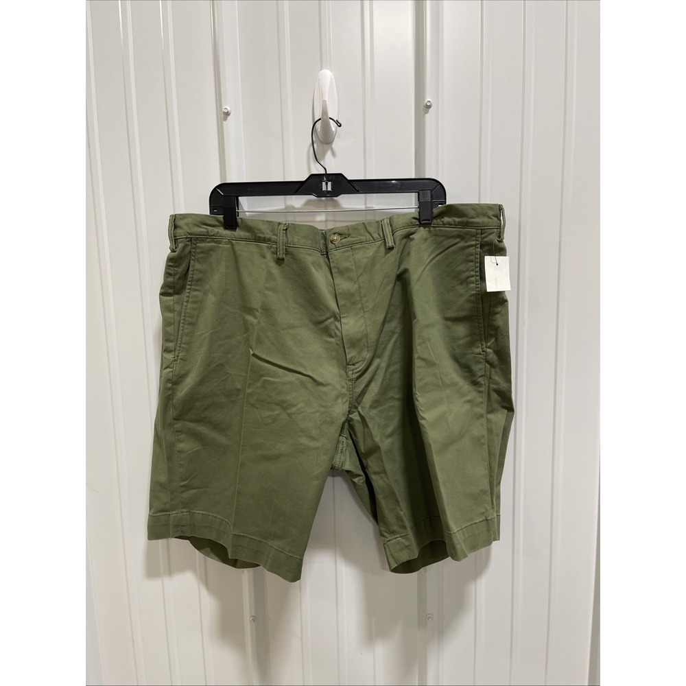 Polo Ralph Lauren Classic Fit Olive Chino Shorts Cotton Stretch Pockets Size 42